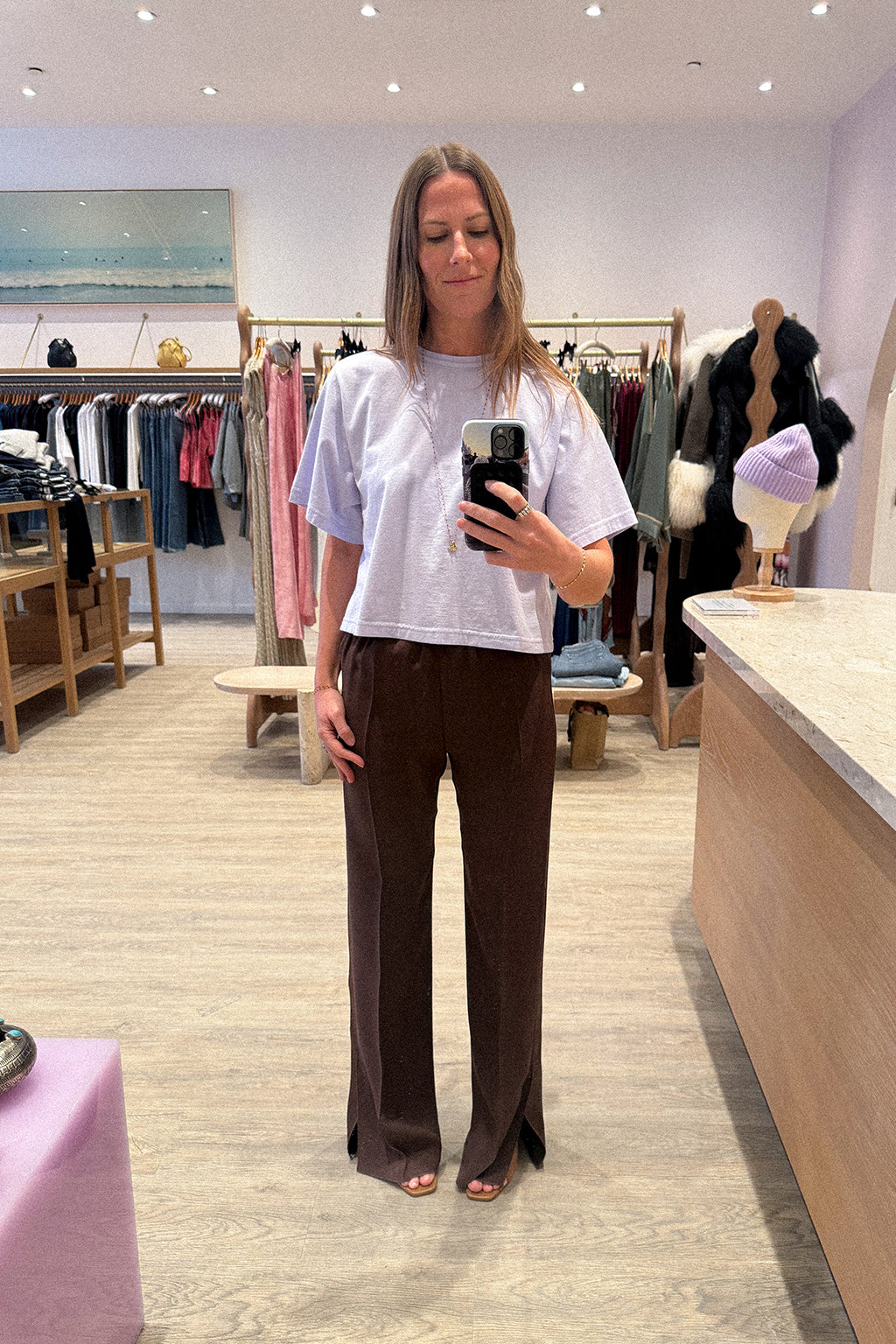 PANTALON ENVERS MAT SATIN