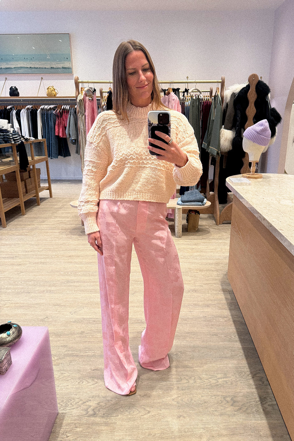 PANTALON BOUQUET JACQUARD