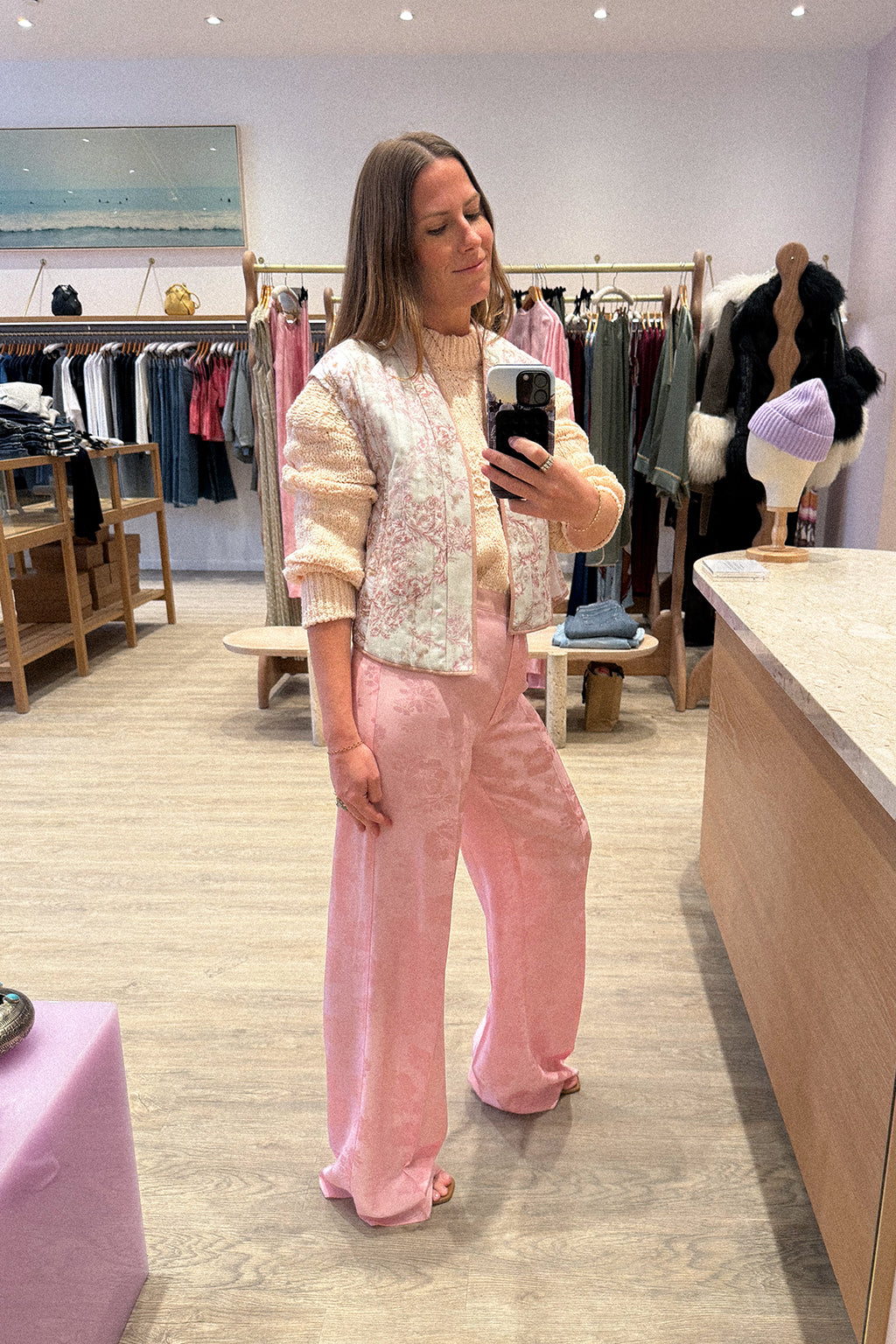 PANTALON BOUQUET JACQUARD