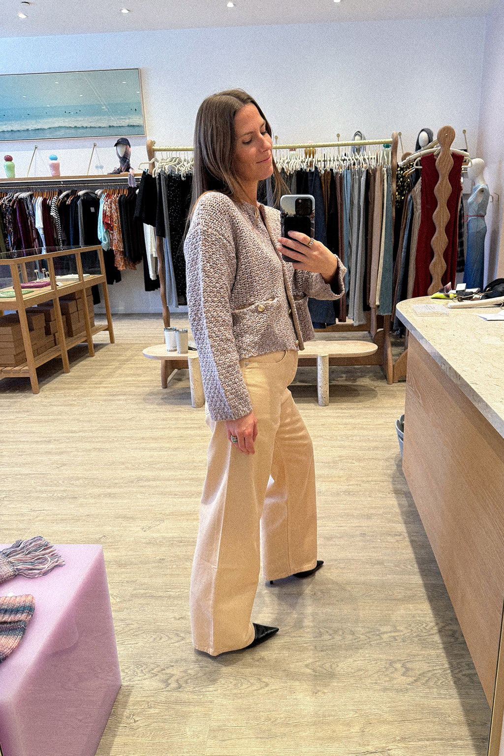 CHARLENE CROPPED CASHMERE JACKET