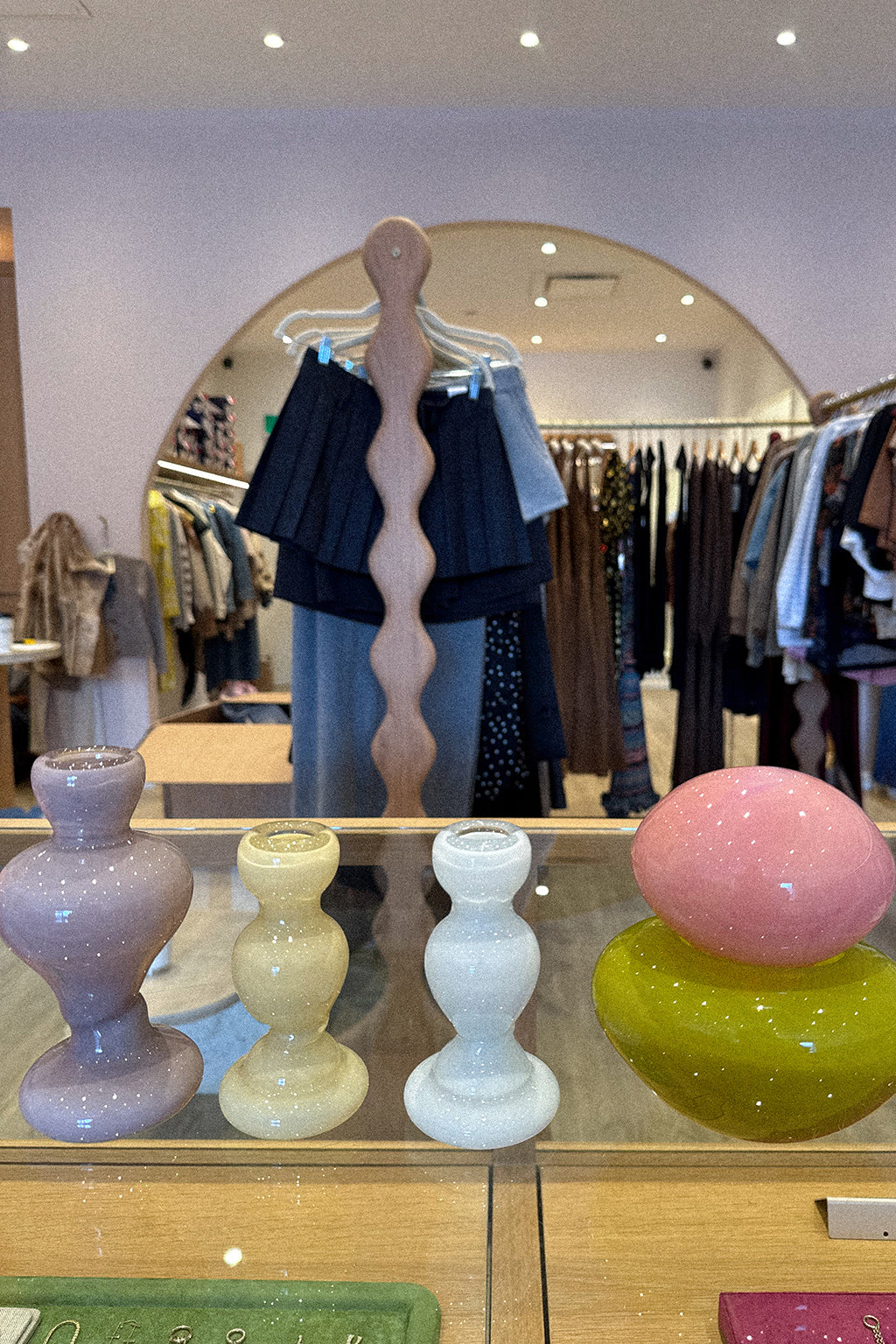 CANDLE HOLDER MINI IN BLUEBERRY ICE CREAM