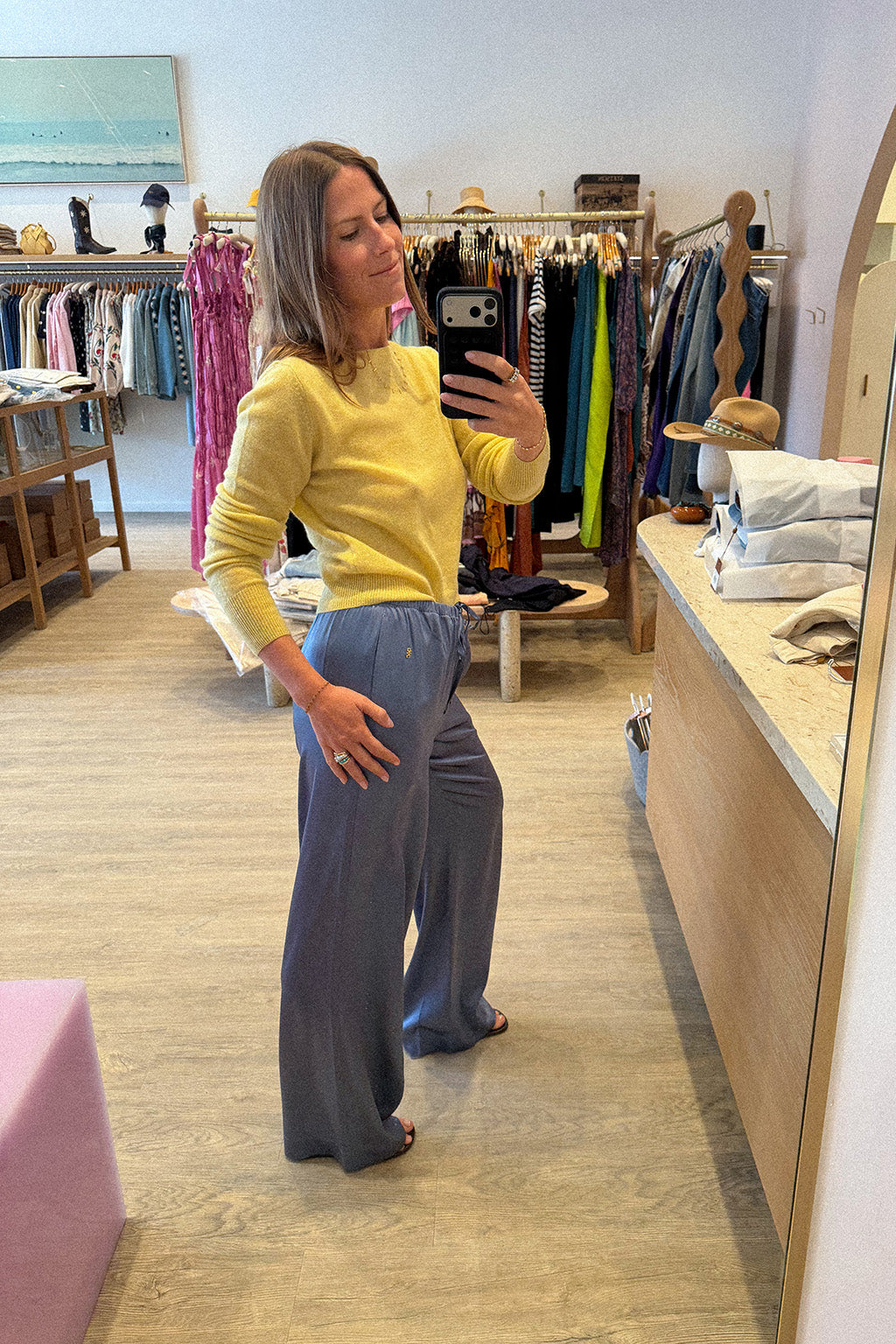 PANTALON EN SOIE BRODY