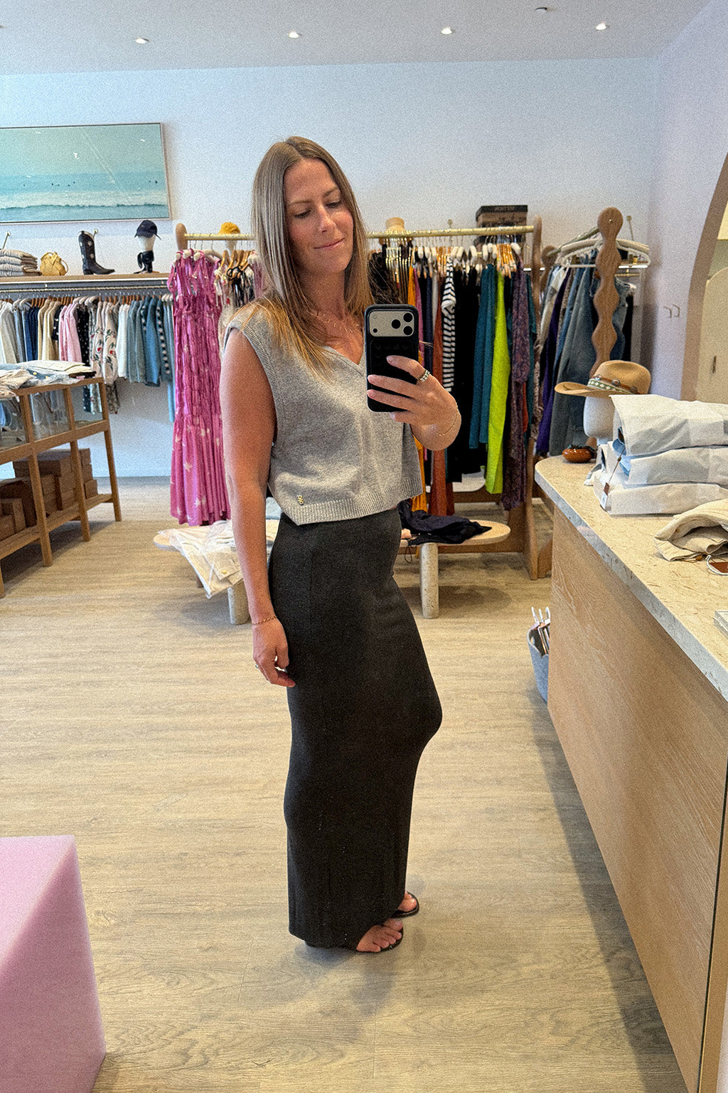 GILET COURT EN CACHEMIRE LEON