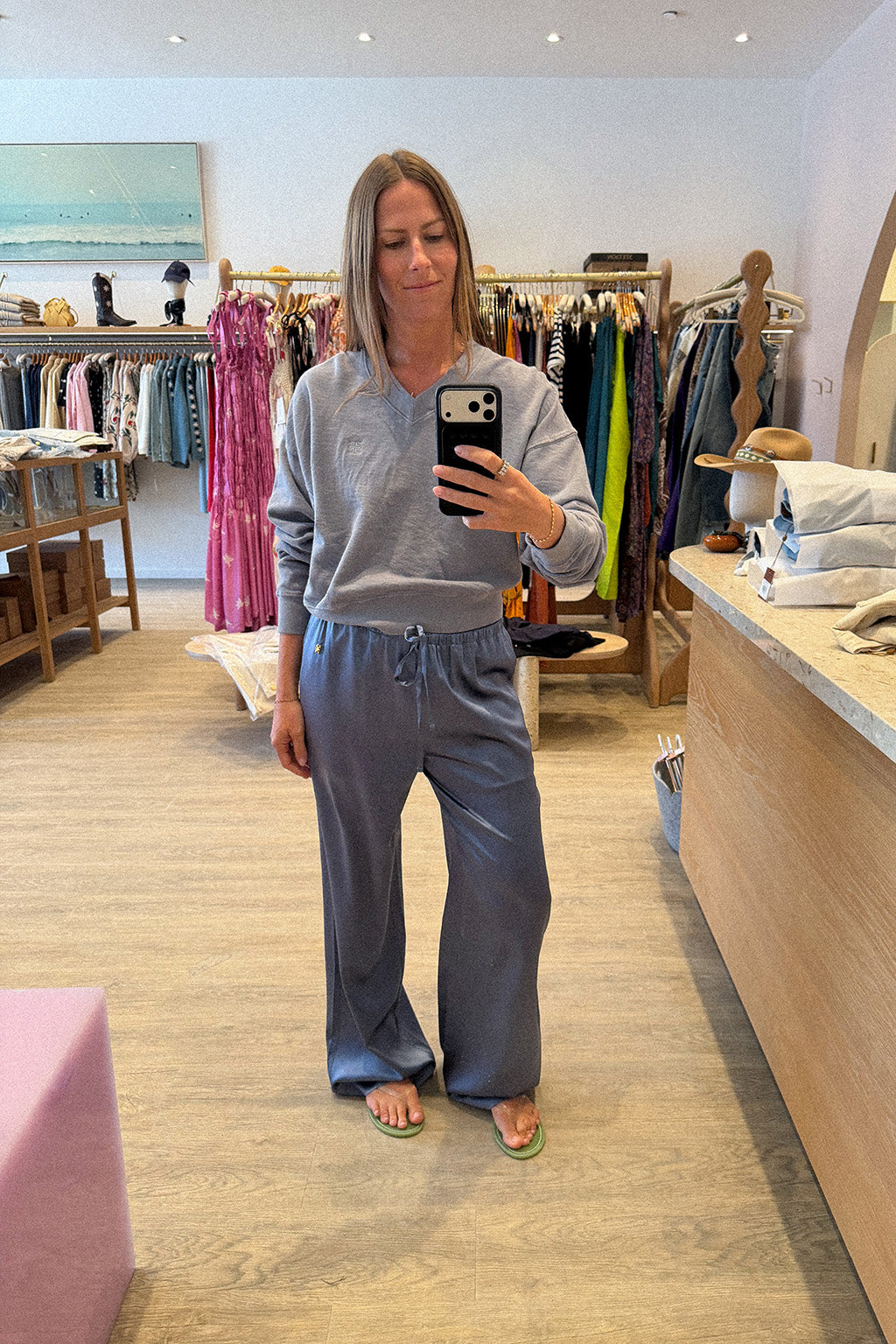 PANTALON EN SOIE BRODY