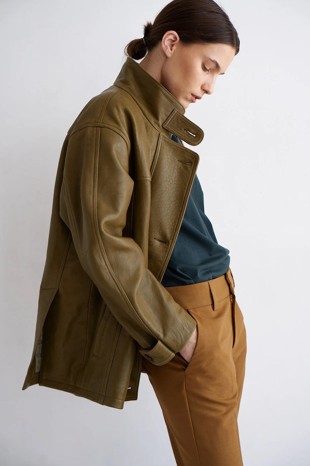 THE MINIMAL ANORAK LEATHER JACKET *pre-order*