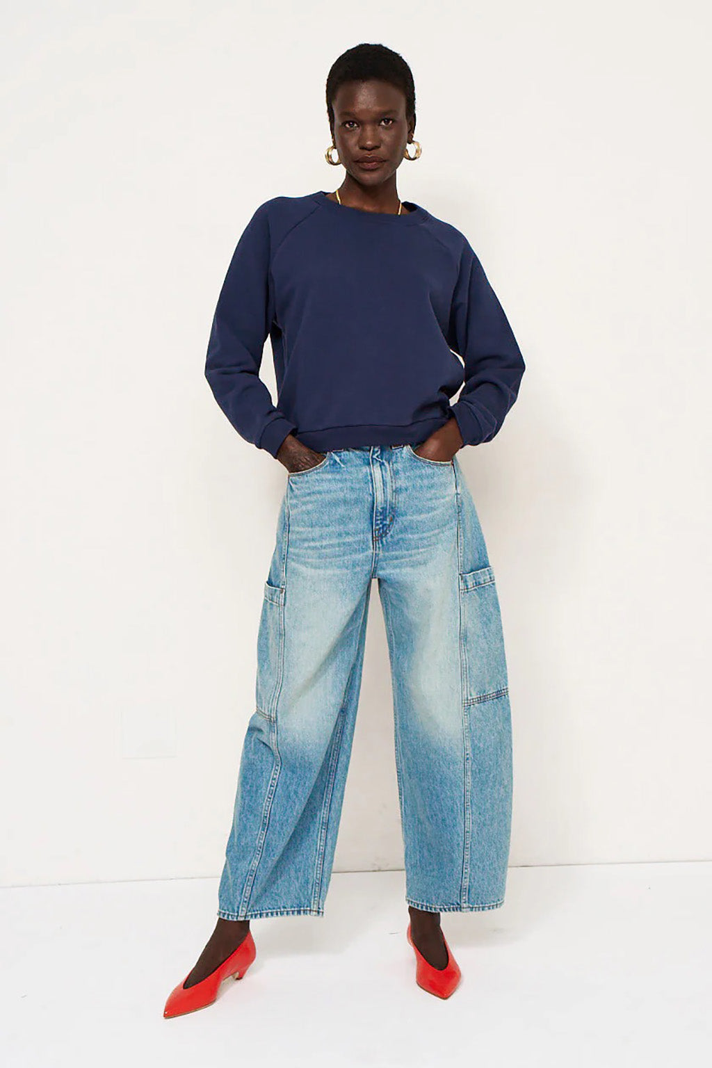 THE CROP PAINTER JEAN IN WORN INDIGO
