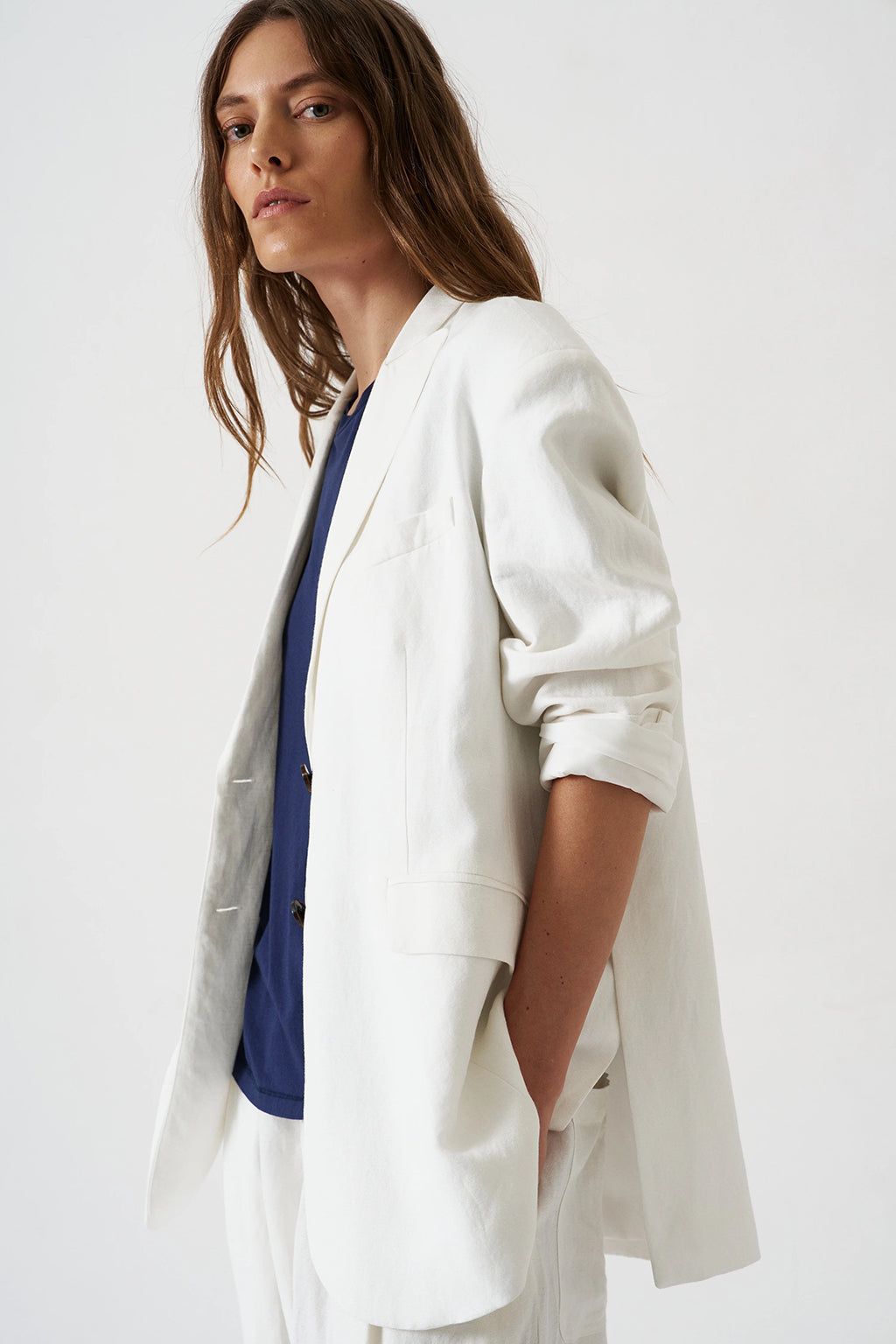 OVERSIZED LINEN BLAZER *pre-order*