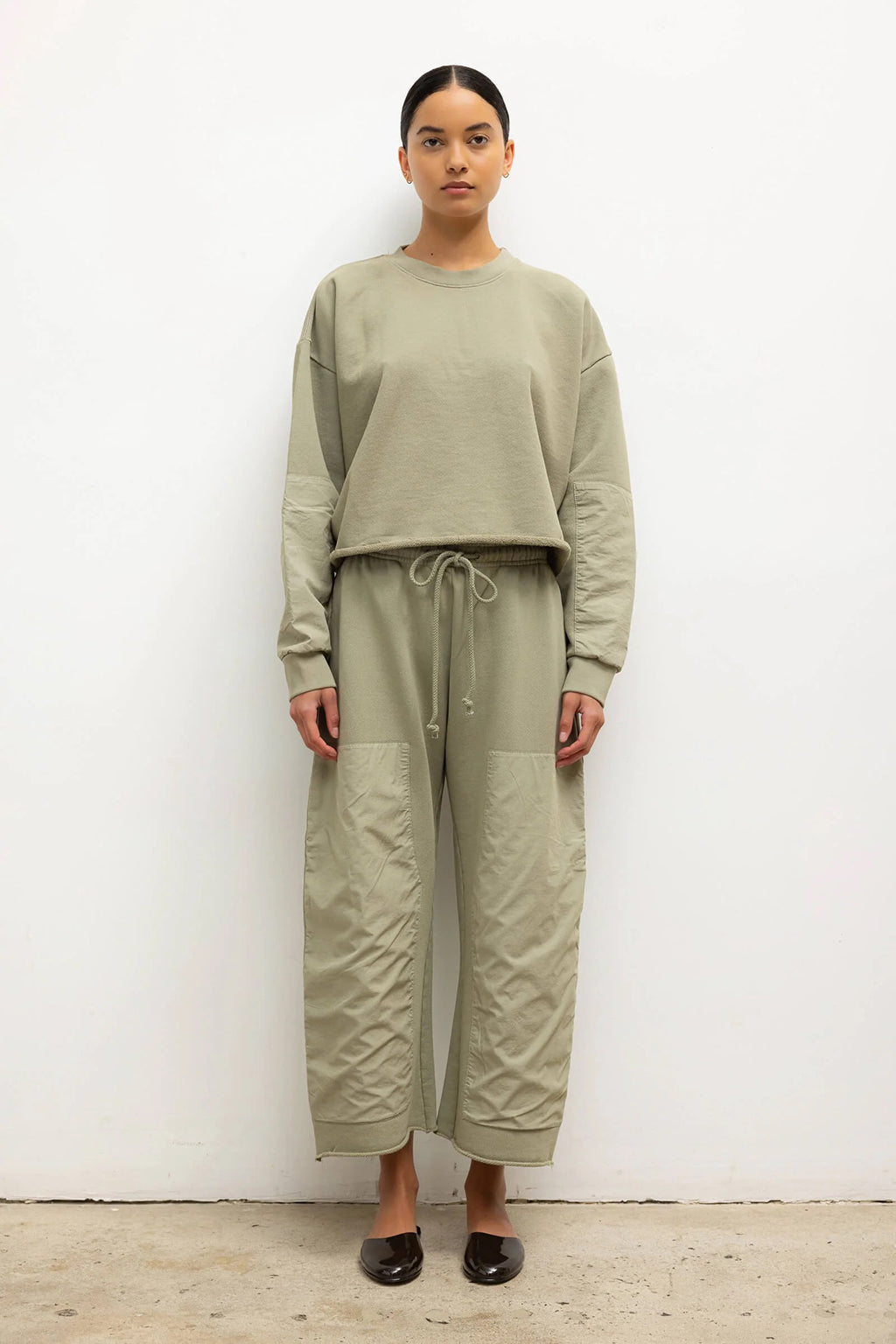 JAMIE PATCH CREW NECK SWEATER