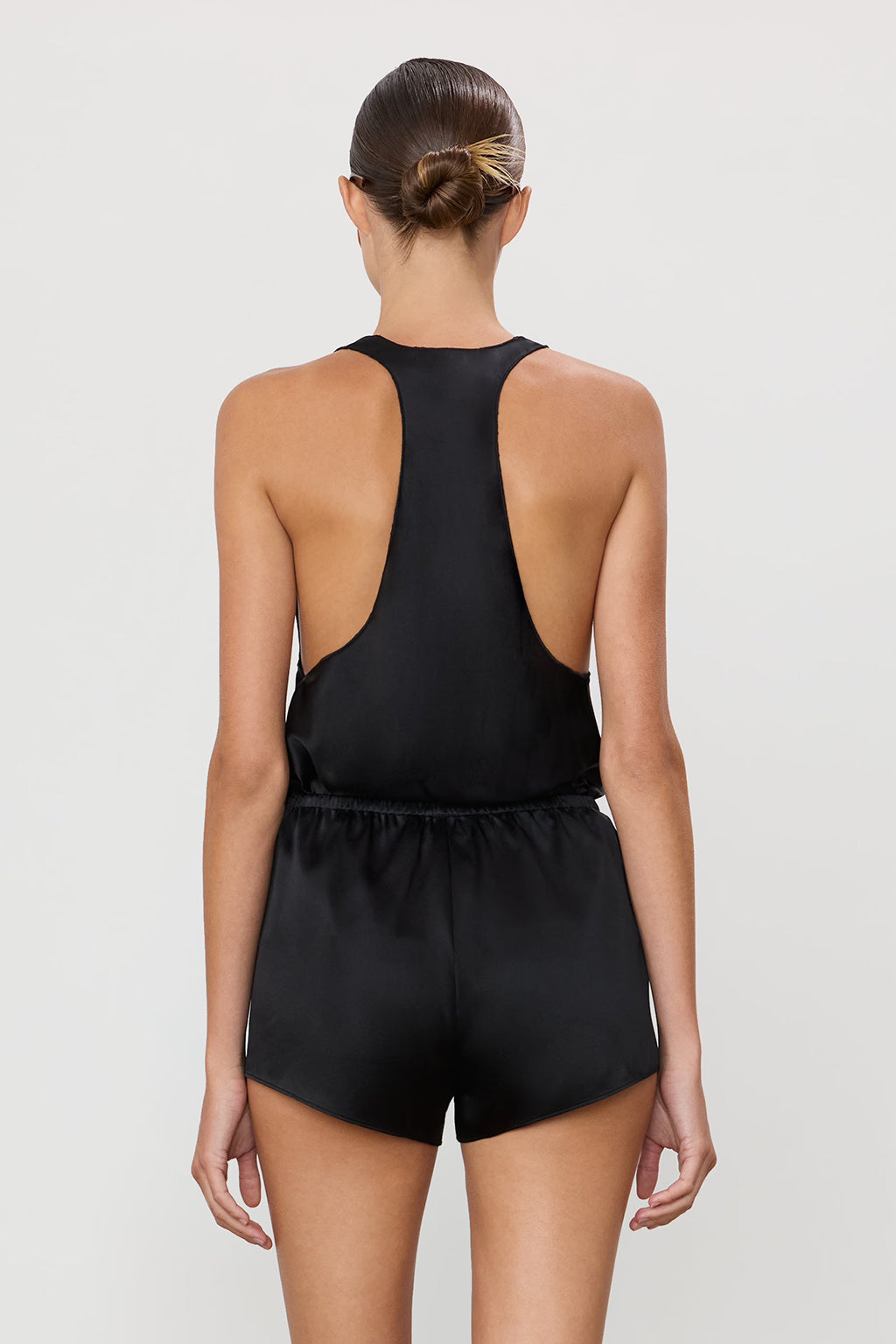 CHEMISE COURTE EN SOIE LANE