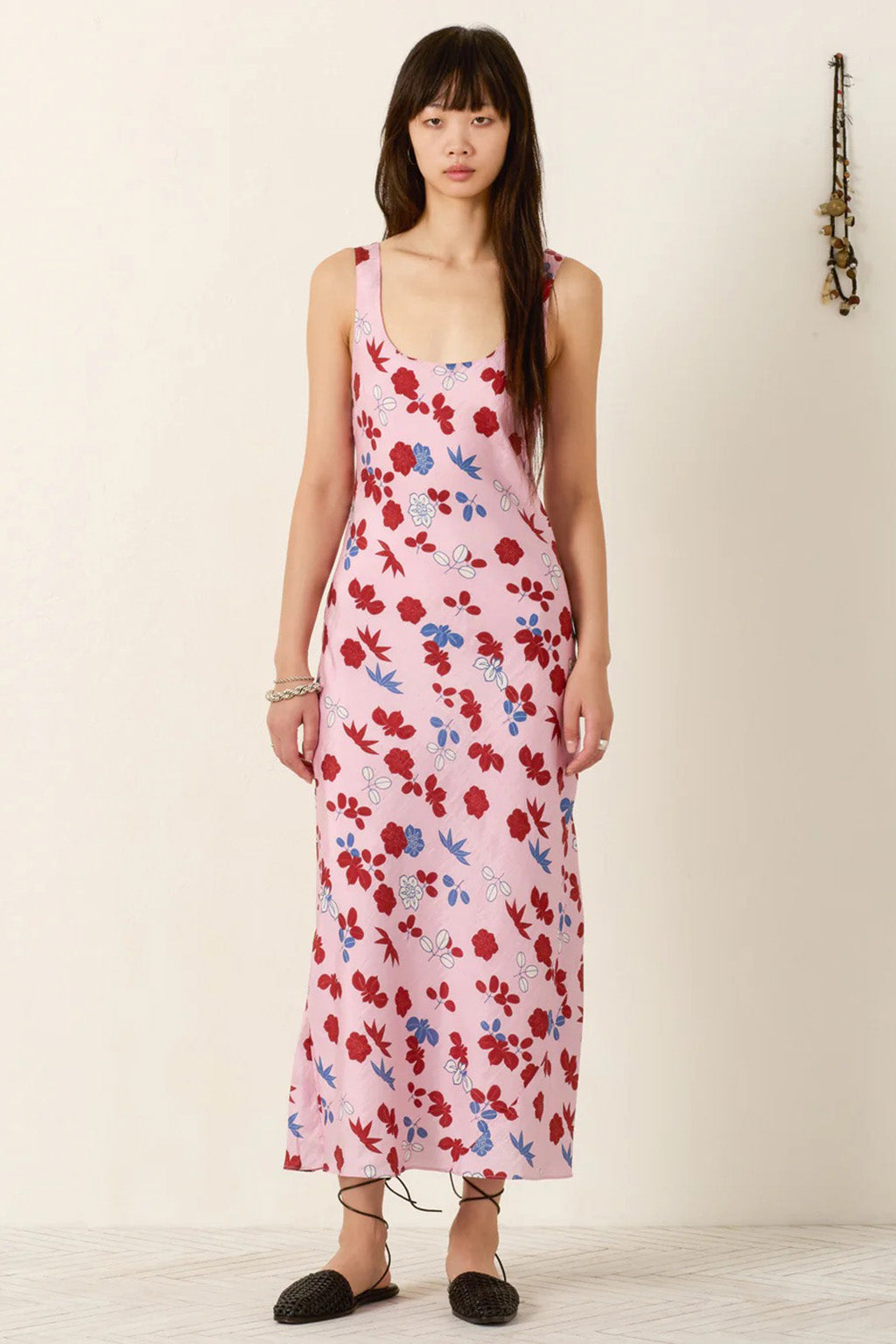 ADELE TUTU BLOOM SILK DRESS