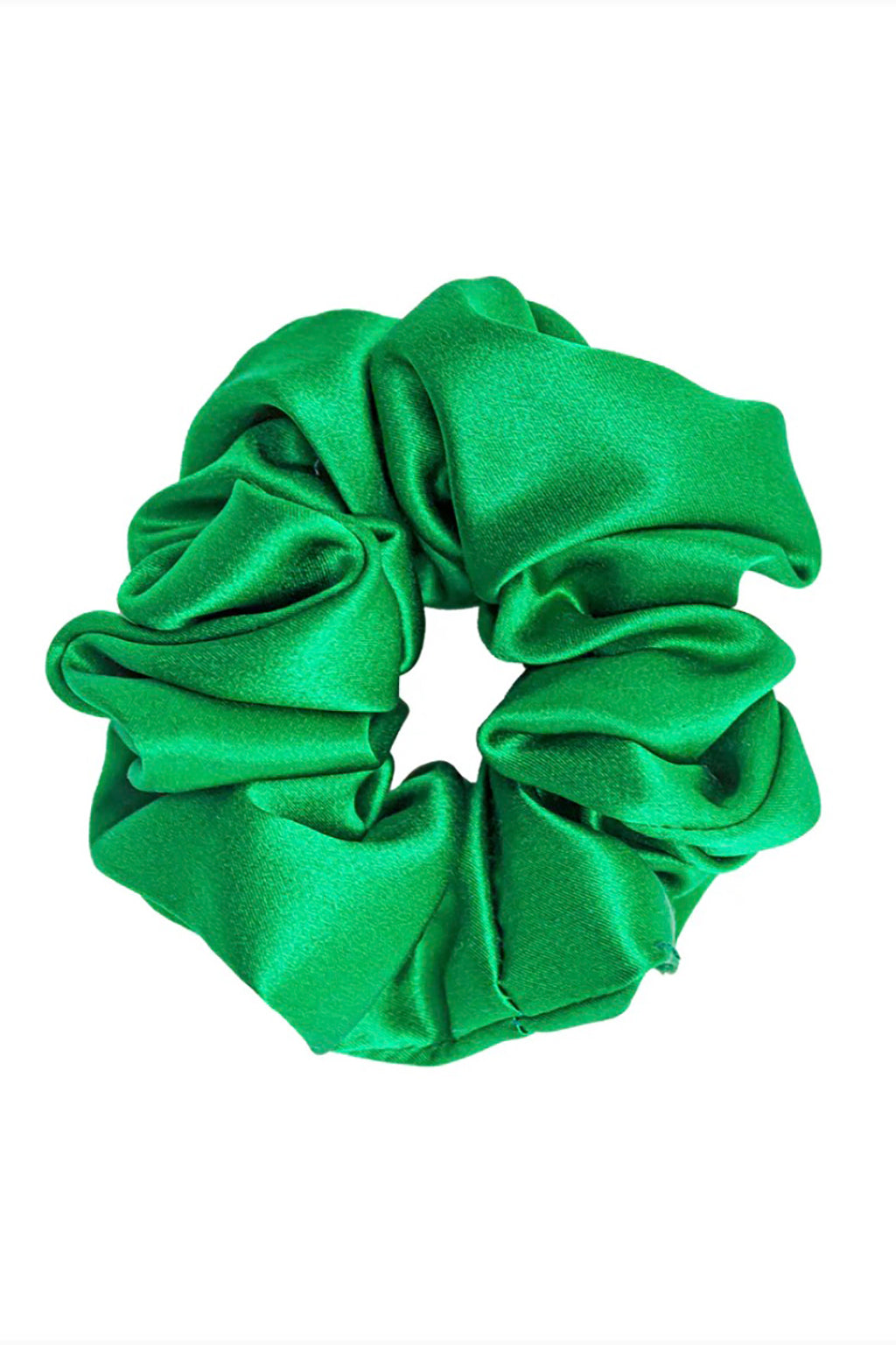 SWEET DREAMS SILK SCRUNCHIE IN EMERALD GREEN