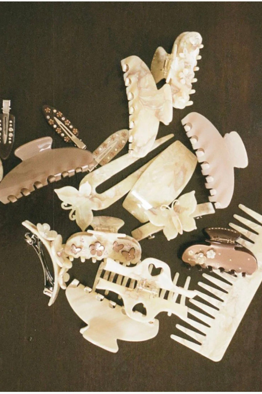 SET OF 4 POPSTAR CLIPS IN COCO CREPE