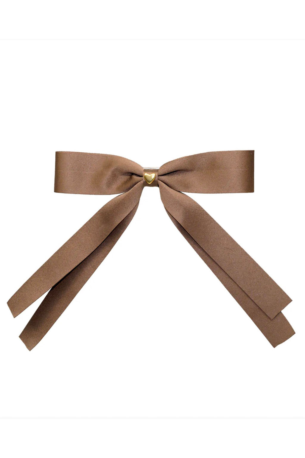 BOW BARRETTE HAIR CLIP IN TOASTED SUGAR