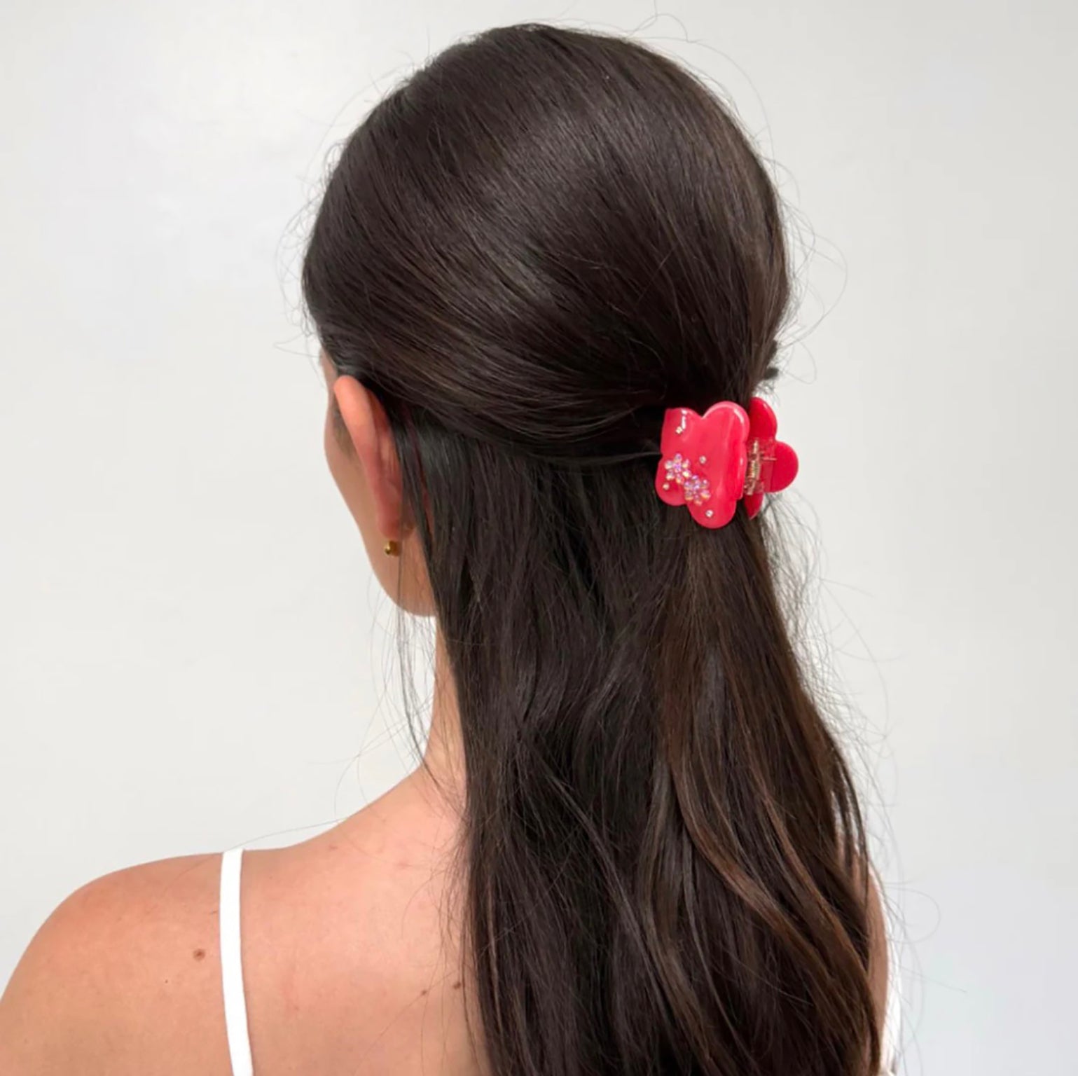 MIDI BLOSSOM CLIP IN SANGRIA BLOOM
