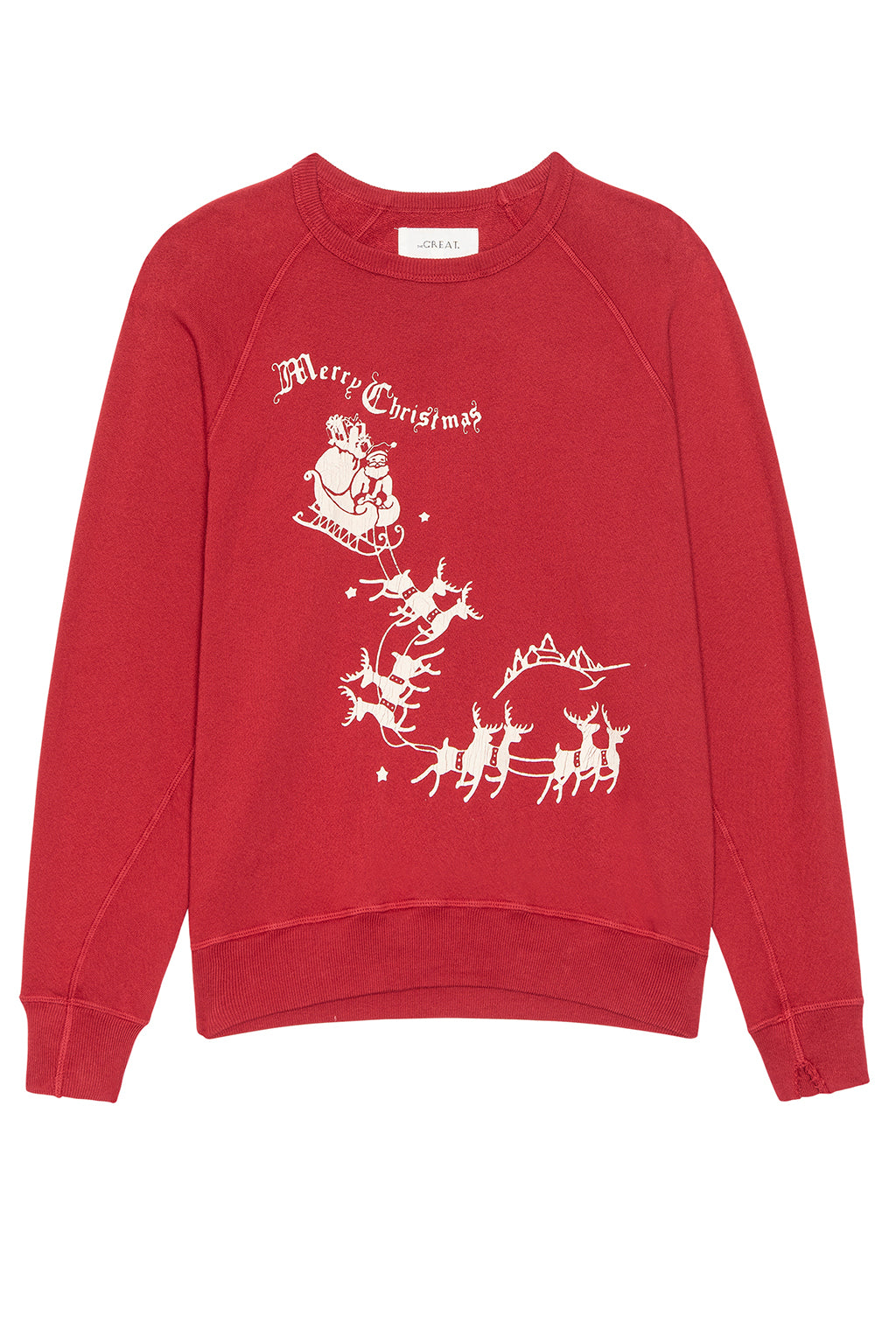 THE COLLEGE SWEATSHIRT WITH 'MERRY CHRISTMAS' GRAPHIC