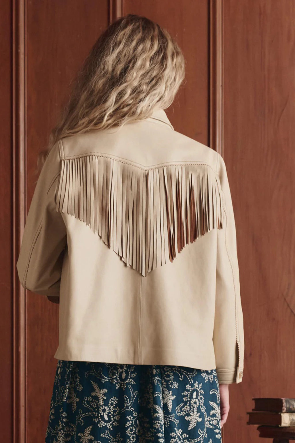 LEATHER FRINGE JACKET