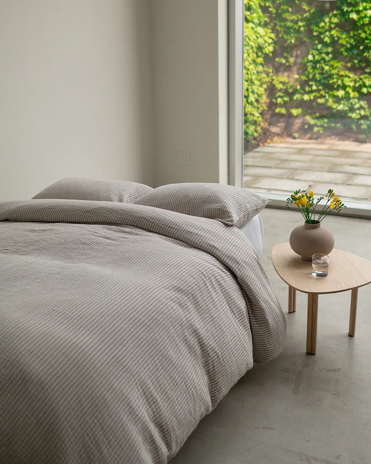 THE CLOUD DUVET SET QUEEN - PINSTRIPE