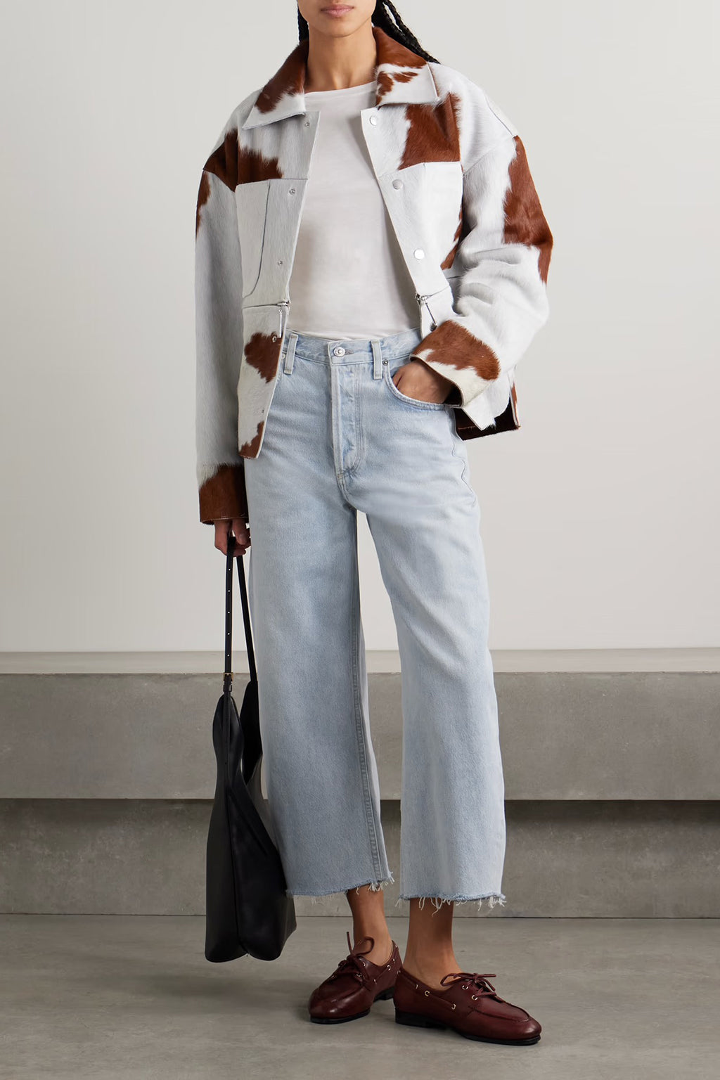 AYLA RAW HEM CROP DENIM