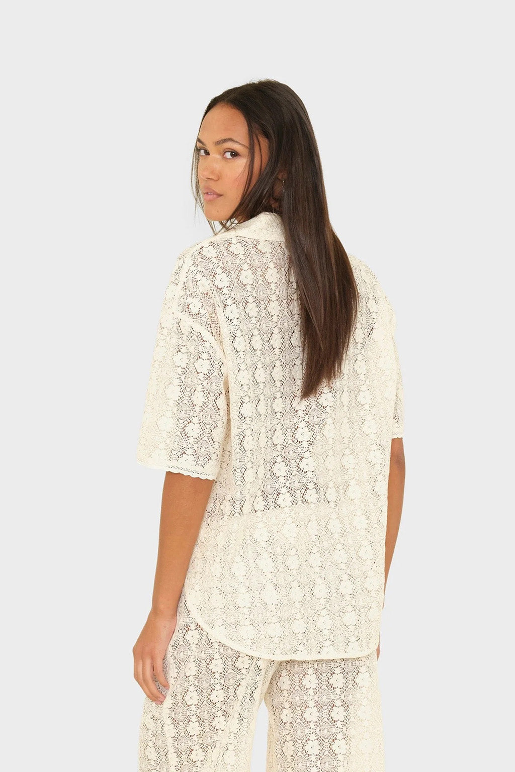 INEZ COTTON LACE SHIRT *pre-order*