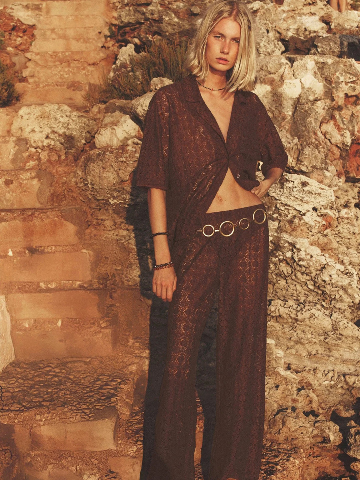 INEZ COTTON LACE SHIRT *pre-order*