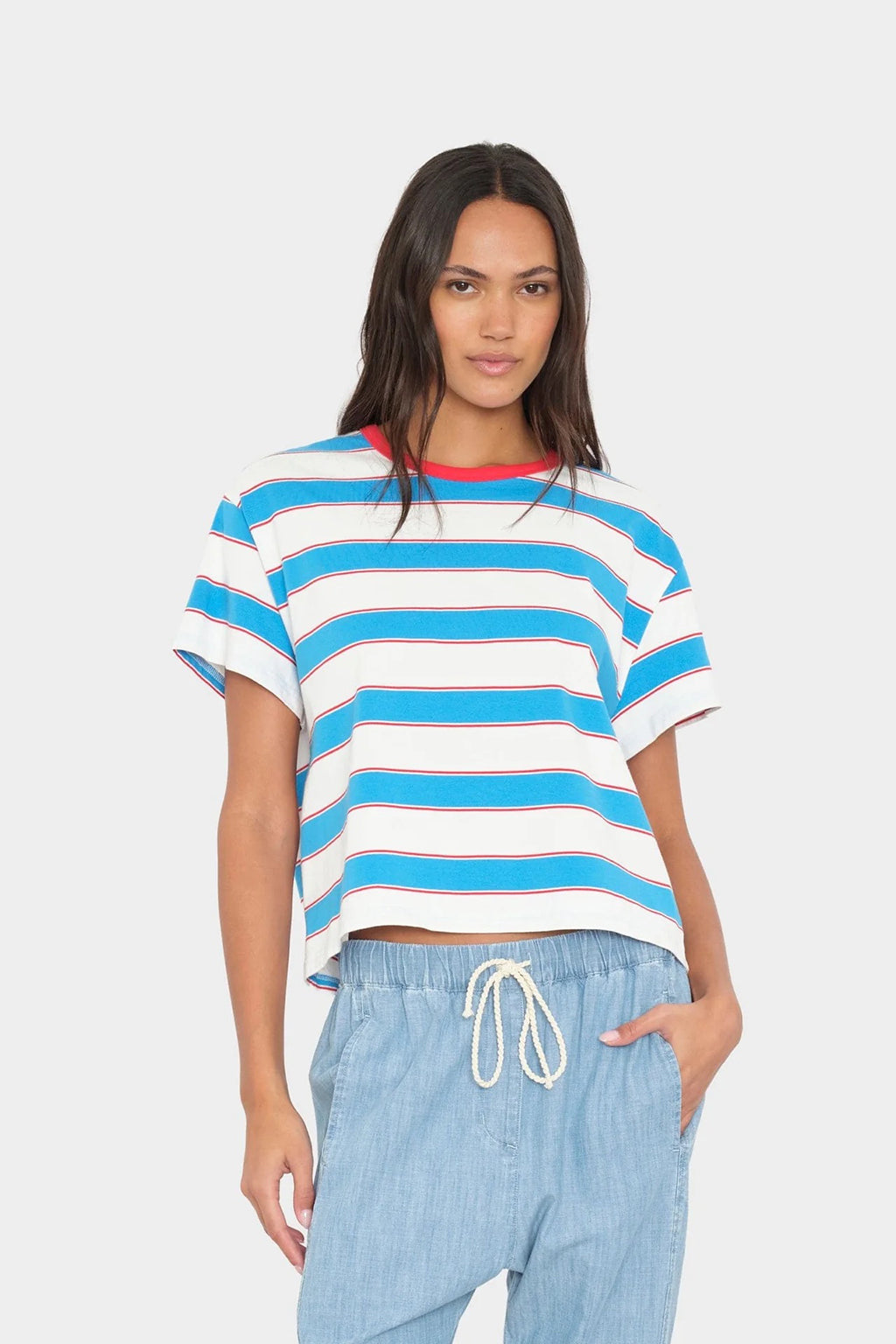 CARTER STRIPE JERSEY TEE