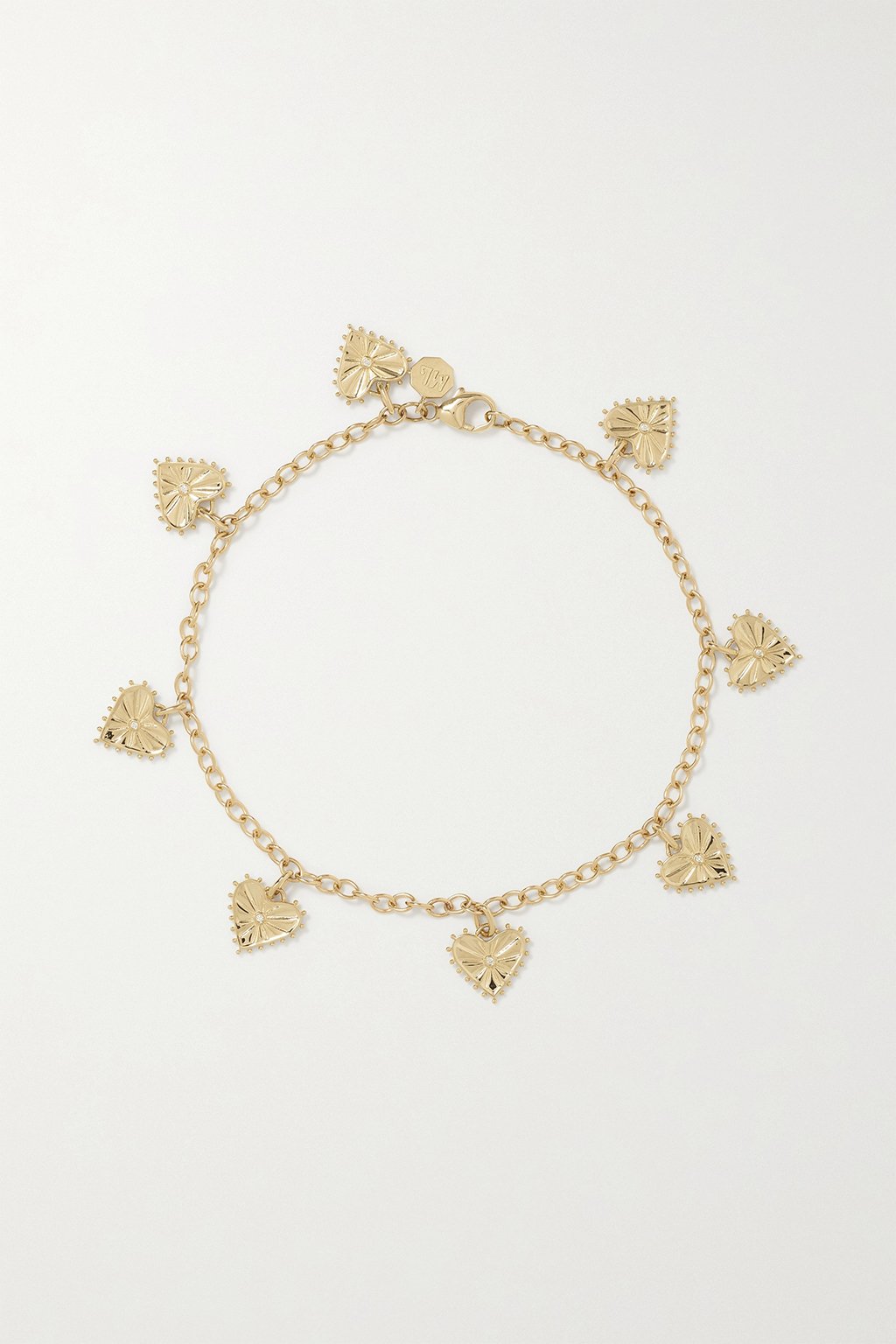 CHEVALIÈRE MULTICŒUR EN OR JAUNE 18 CARATS