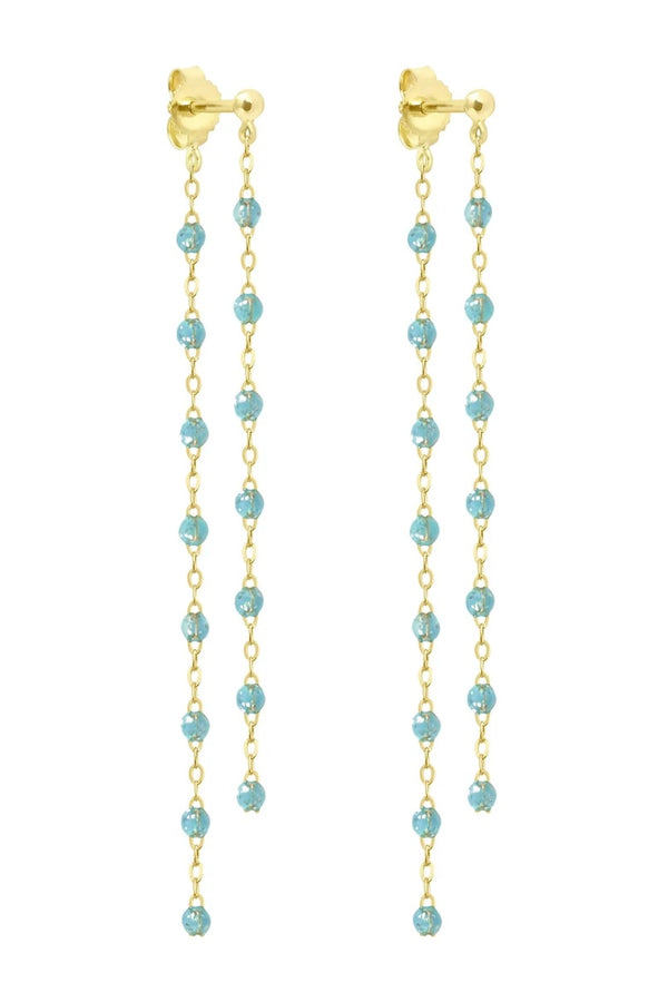 CLASSIC DANCING EARRINGS IN AQUA