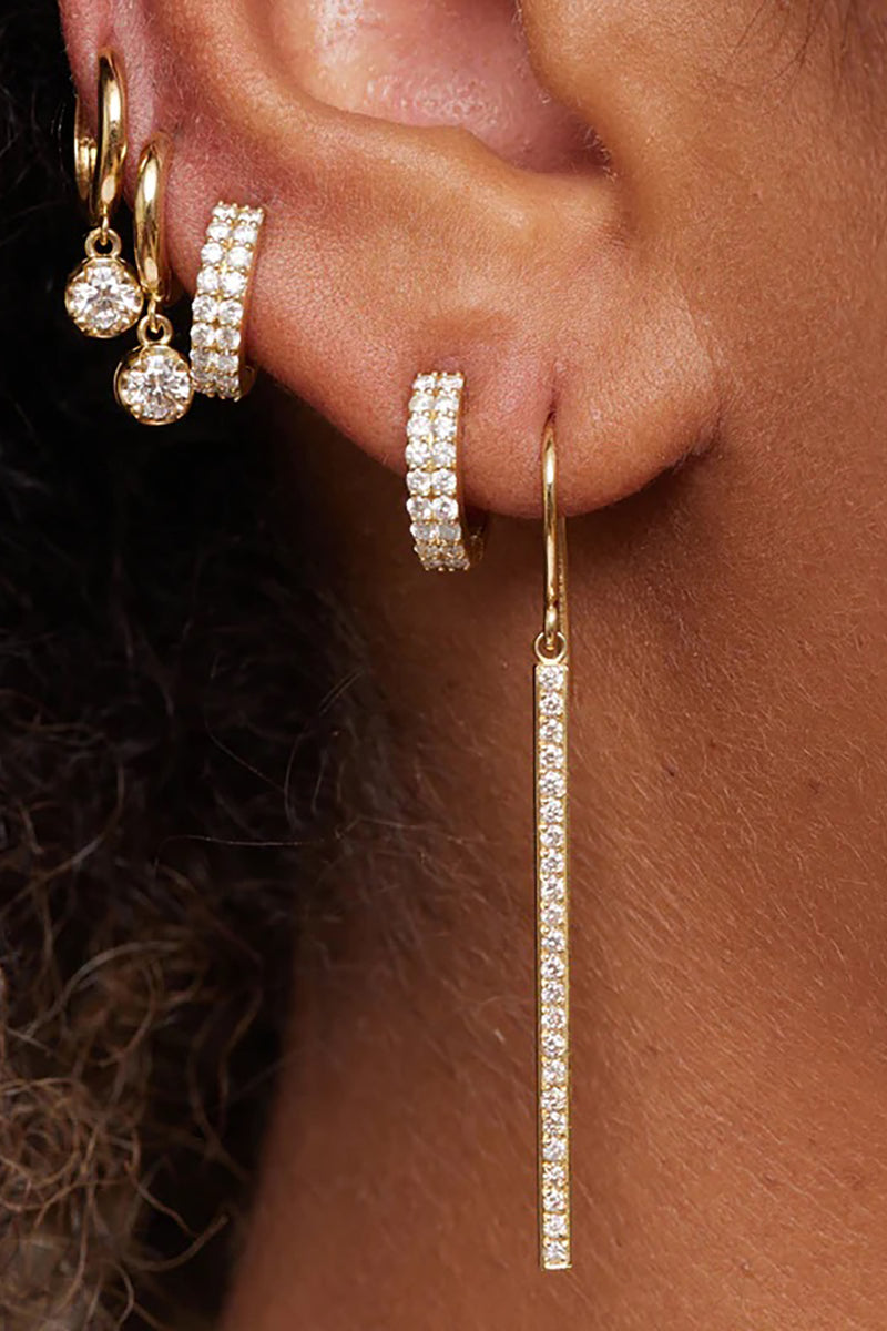 DIAMOND STICK EARRINGS