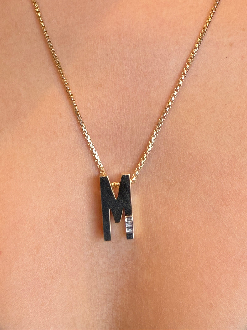 "M" INITIAL CHARM