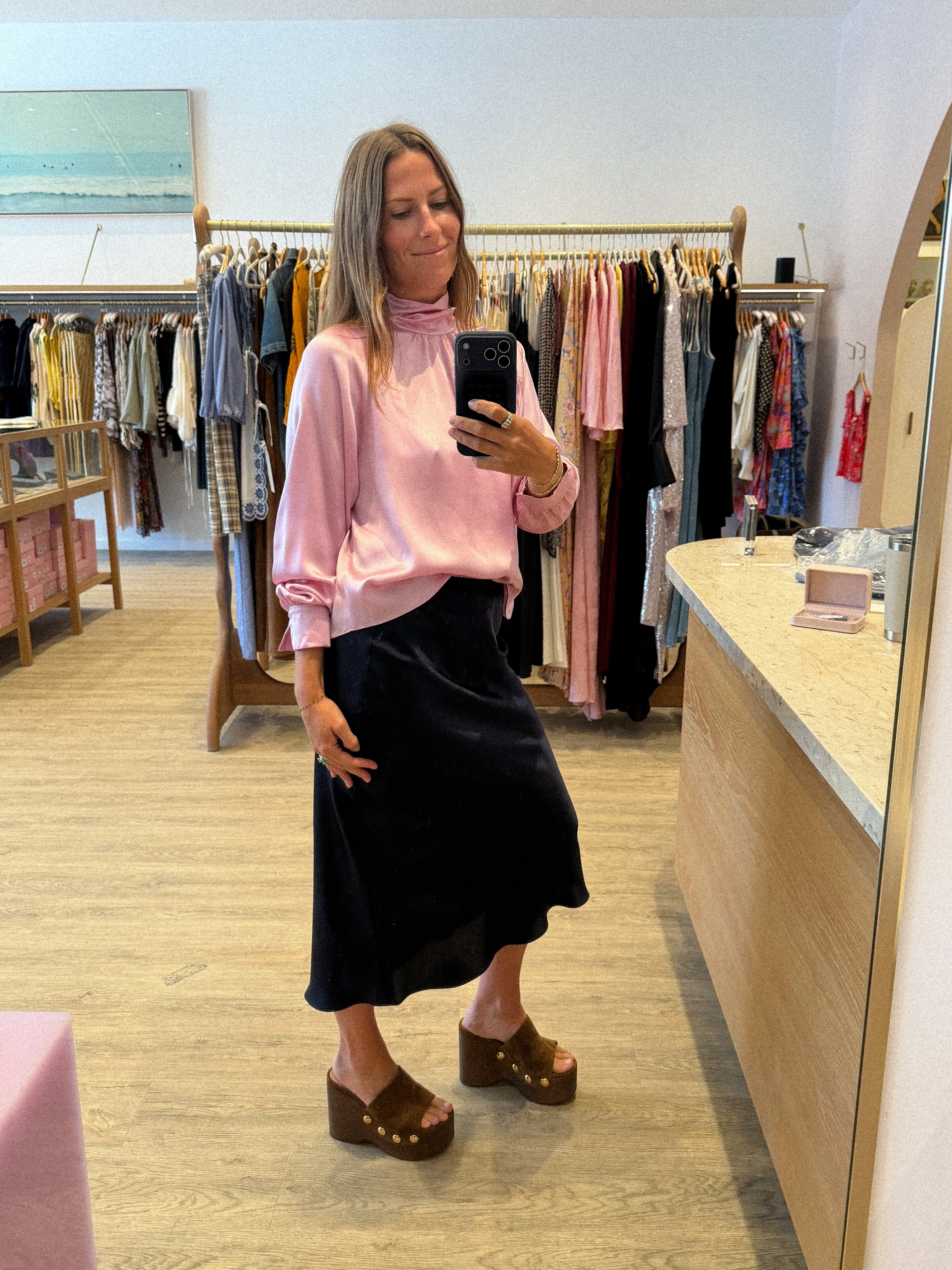 NADINE SLOUCHY TURTLENECK BLOUSE