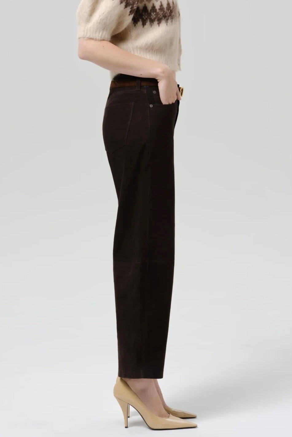 MIRO RELAXED SUEDE PANT
