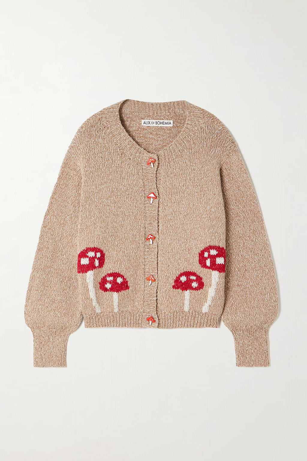 SAMMI MUSHROOM KNIT CARDIGAN