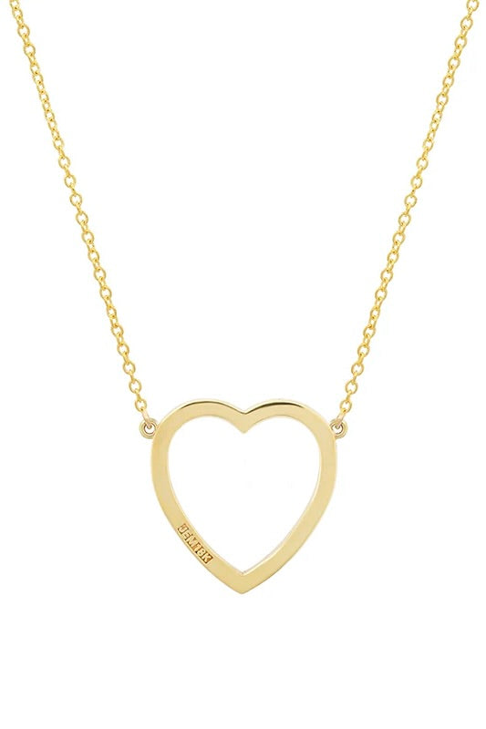 LARGE TURQUOISE OPEN HEART NECKLACE