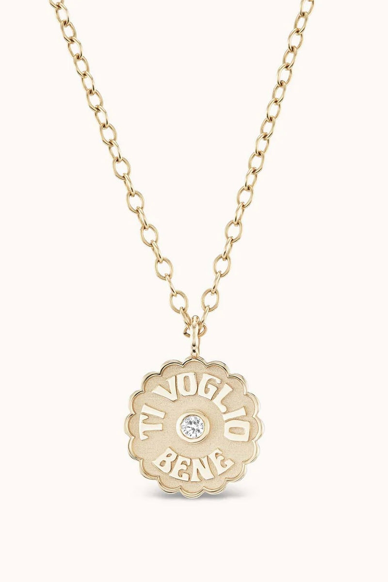 SMALL TI VOLGIO BENE CHARM 14K YG