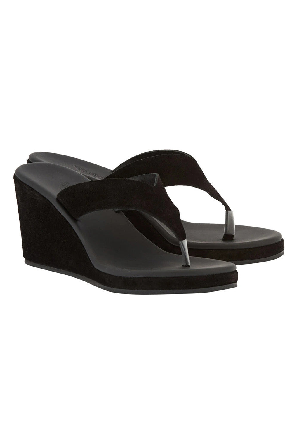 CHARYS SUEDE WEDGE THONG SANDAL