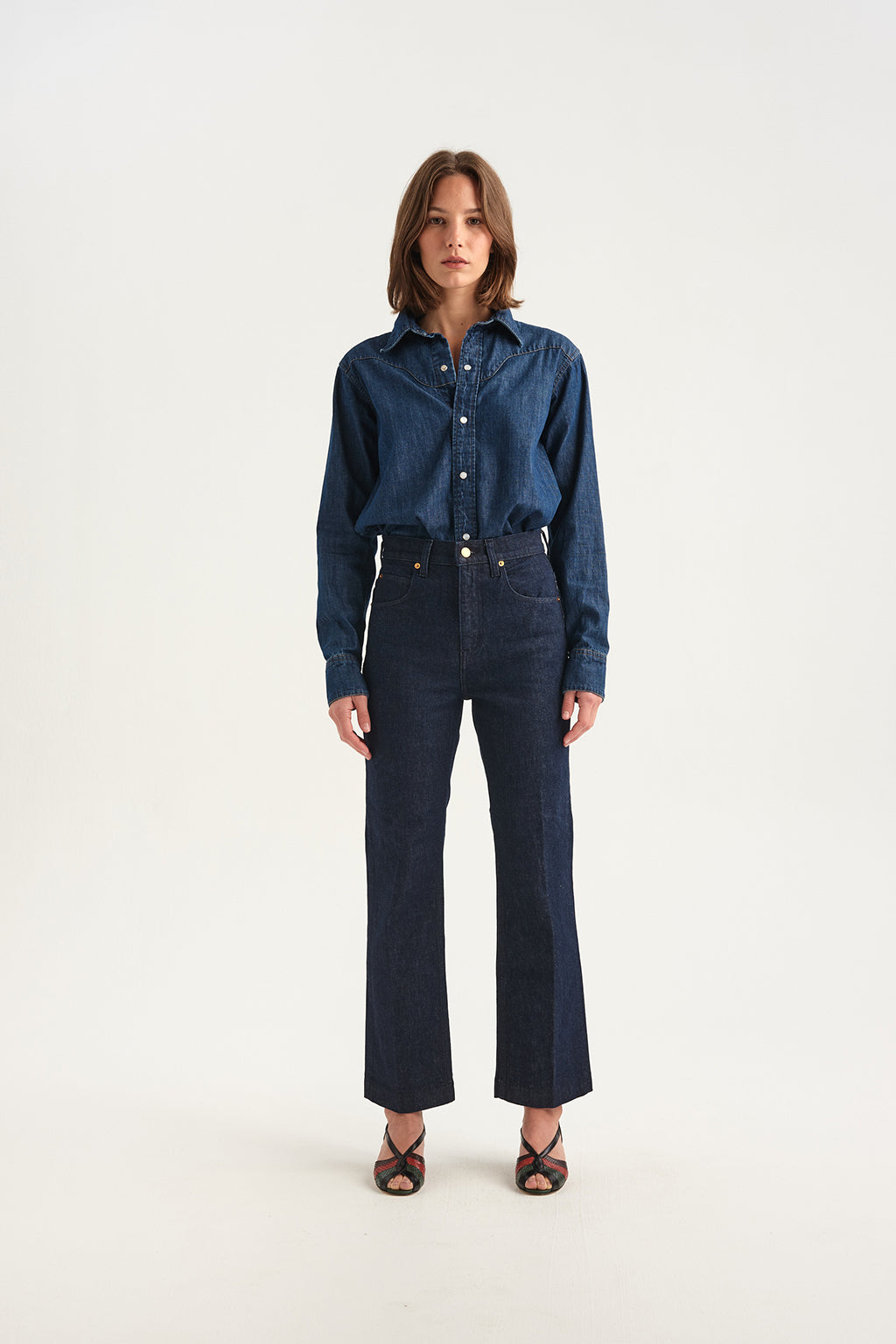 THE KENICKIE BLIND CREASE CROP JEAN