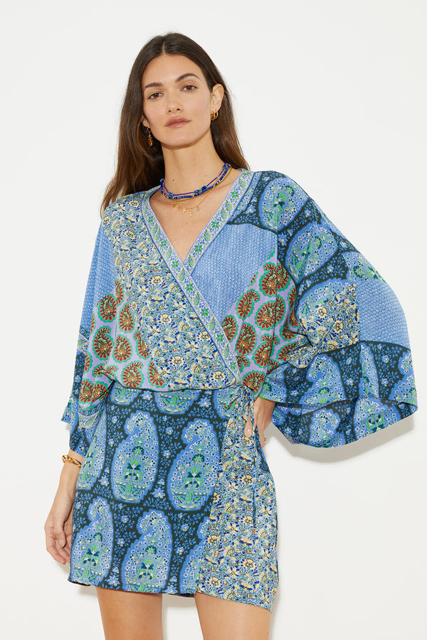 ONDE SILK ROBE DRESS