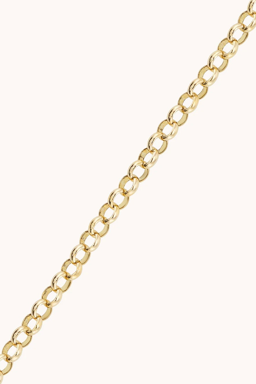 PLAIN CLASP 3.0 ROLO CHAIN 18"