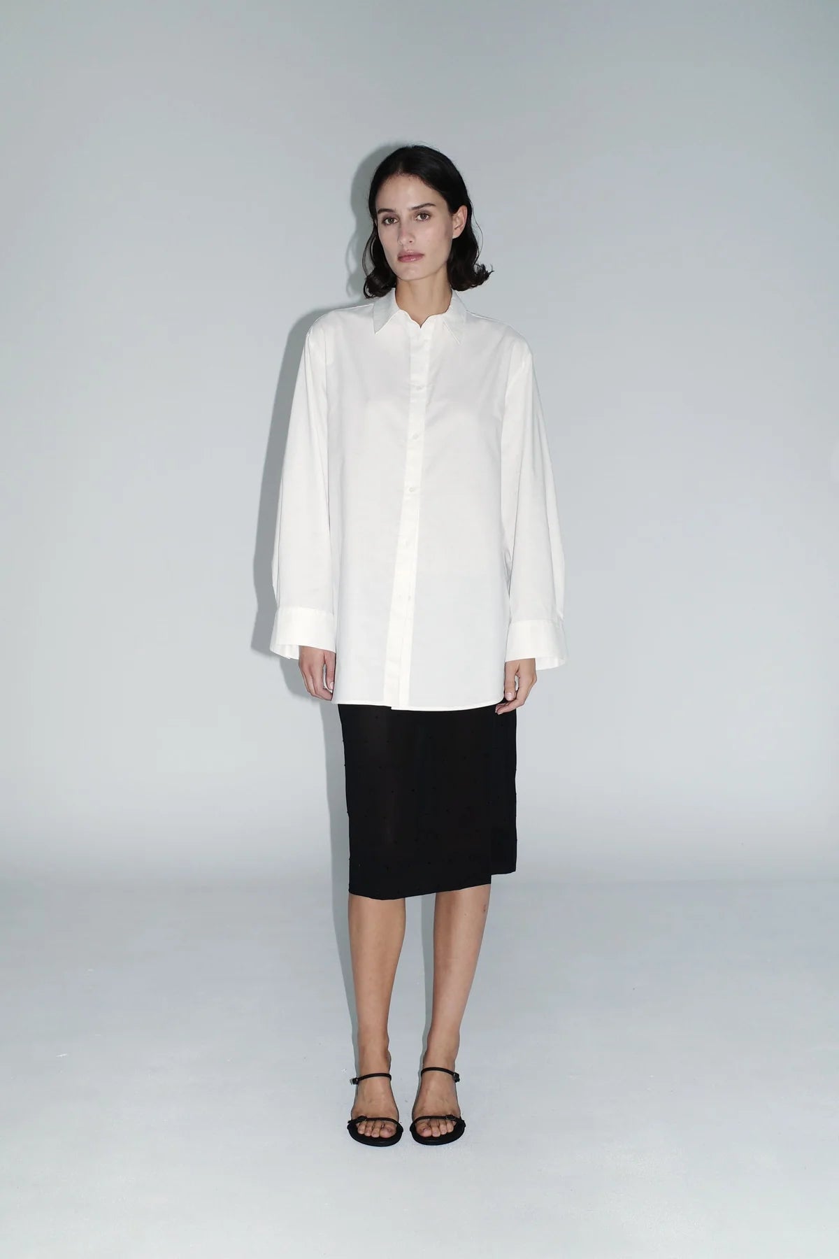 SILK GLASS BEADED SKIRT