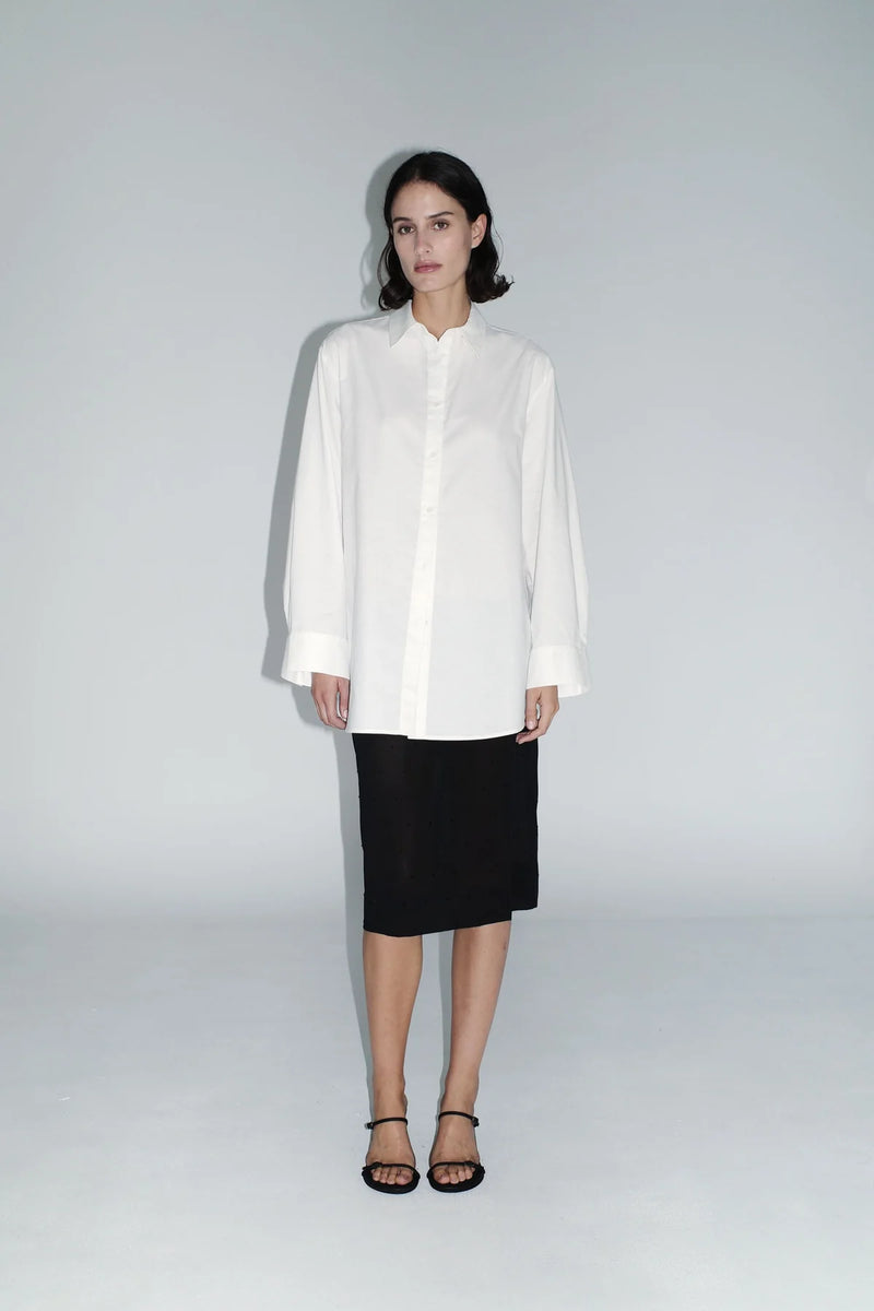 SILK GLASS BEADED SKIRT