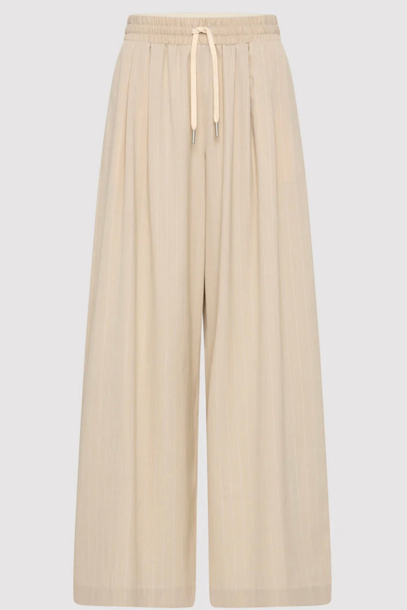 PINSTRIPE DRAWSTRING PANTS
