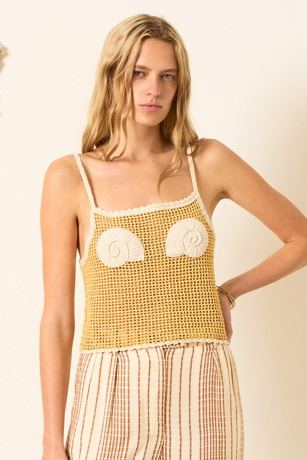 ELIDE NAUTILUS CROCHET TOP