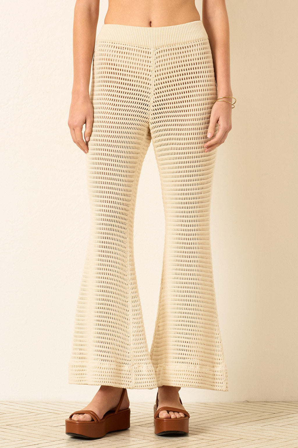 FARAH OYSTER CROCHET PANT