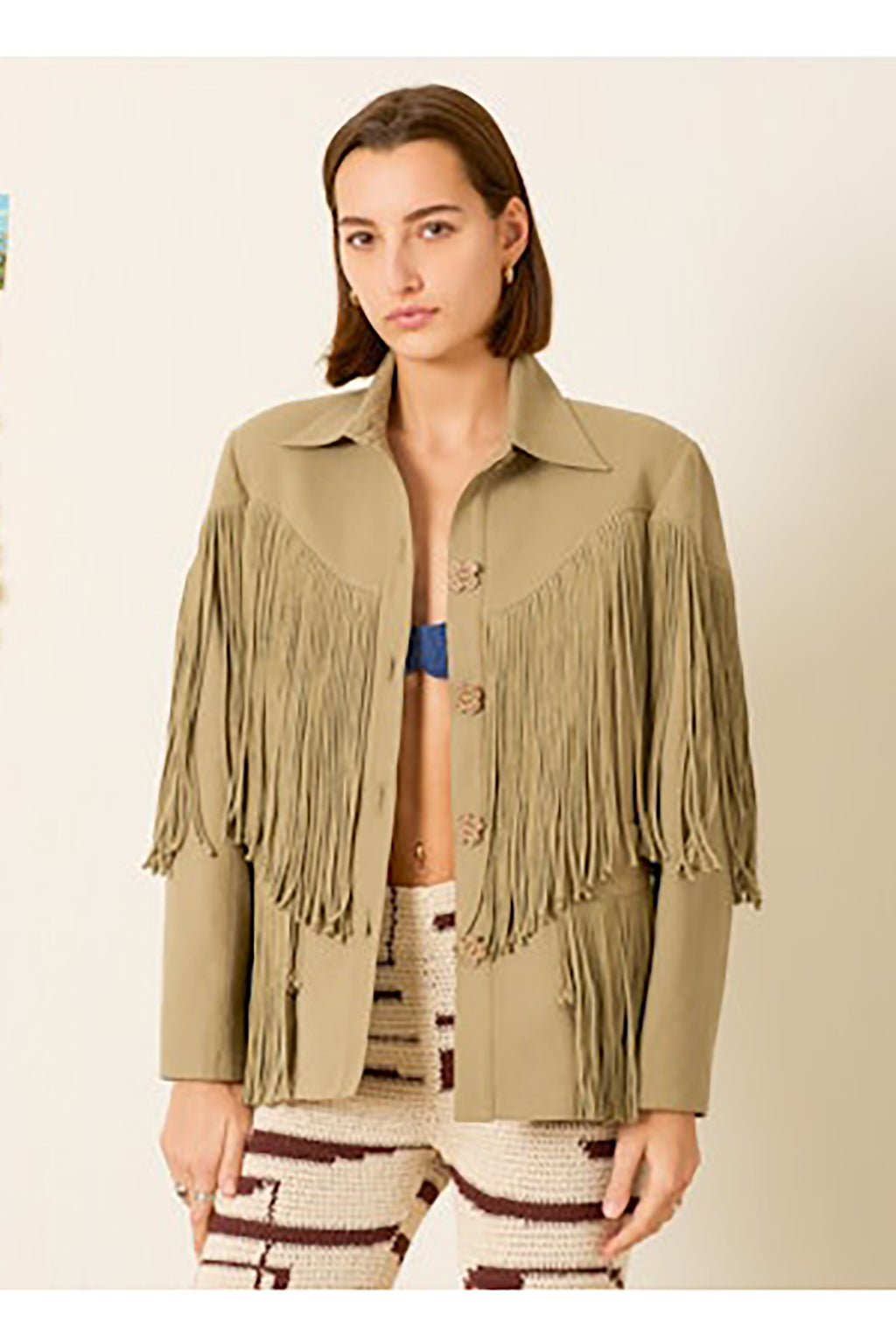 JUDE MOSS FRINGE JACKET *pre-order*