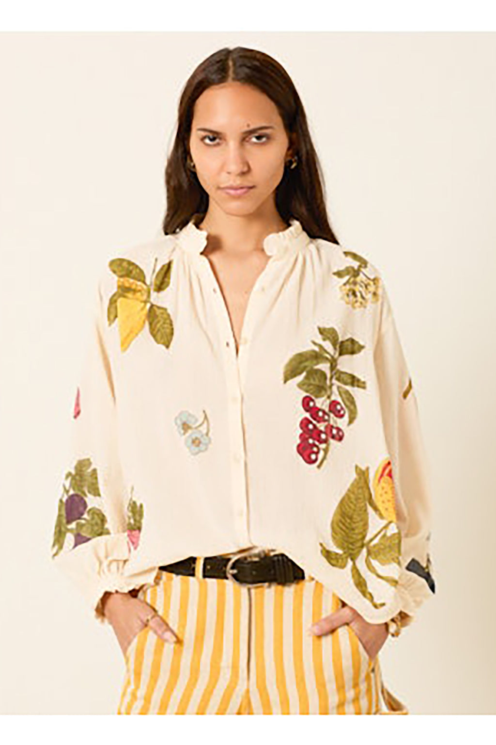 POET NINE FRUIT PRINT BLOUSE *pre-order*