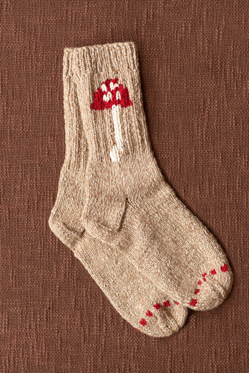 BEENA MUSHROOM KNIT SOCK