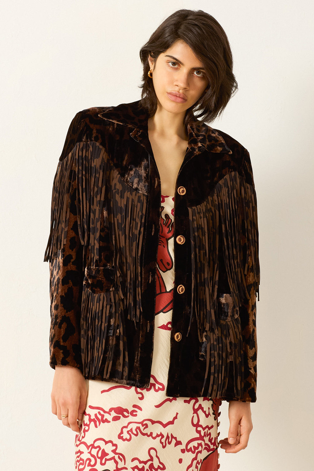 JUDE LEOPARD VELVET JACKET