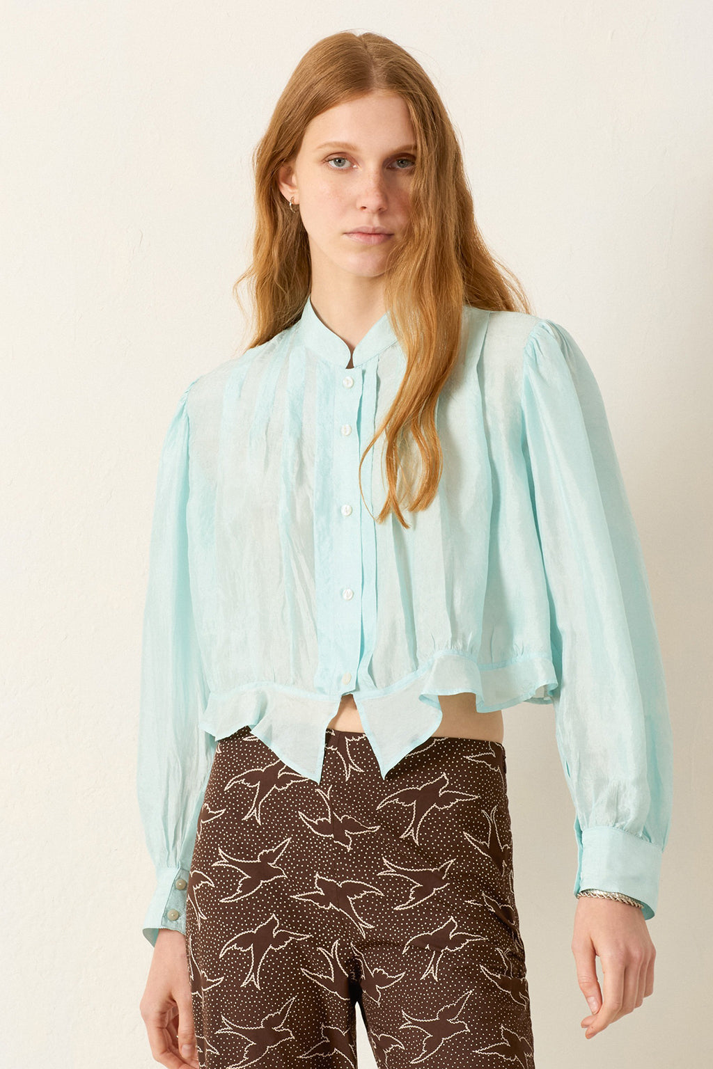 RYLAND MORNING DEW SILK SHIRT