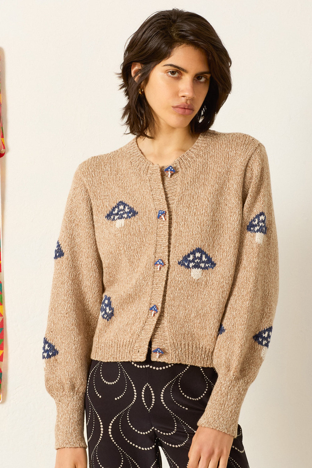 SAMMI CHAMPIGNON KNIT CARDIGAN