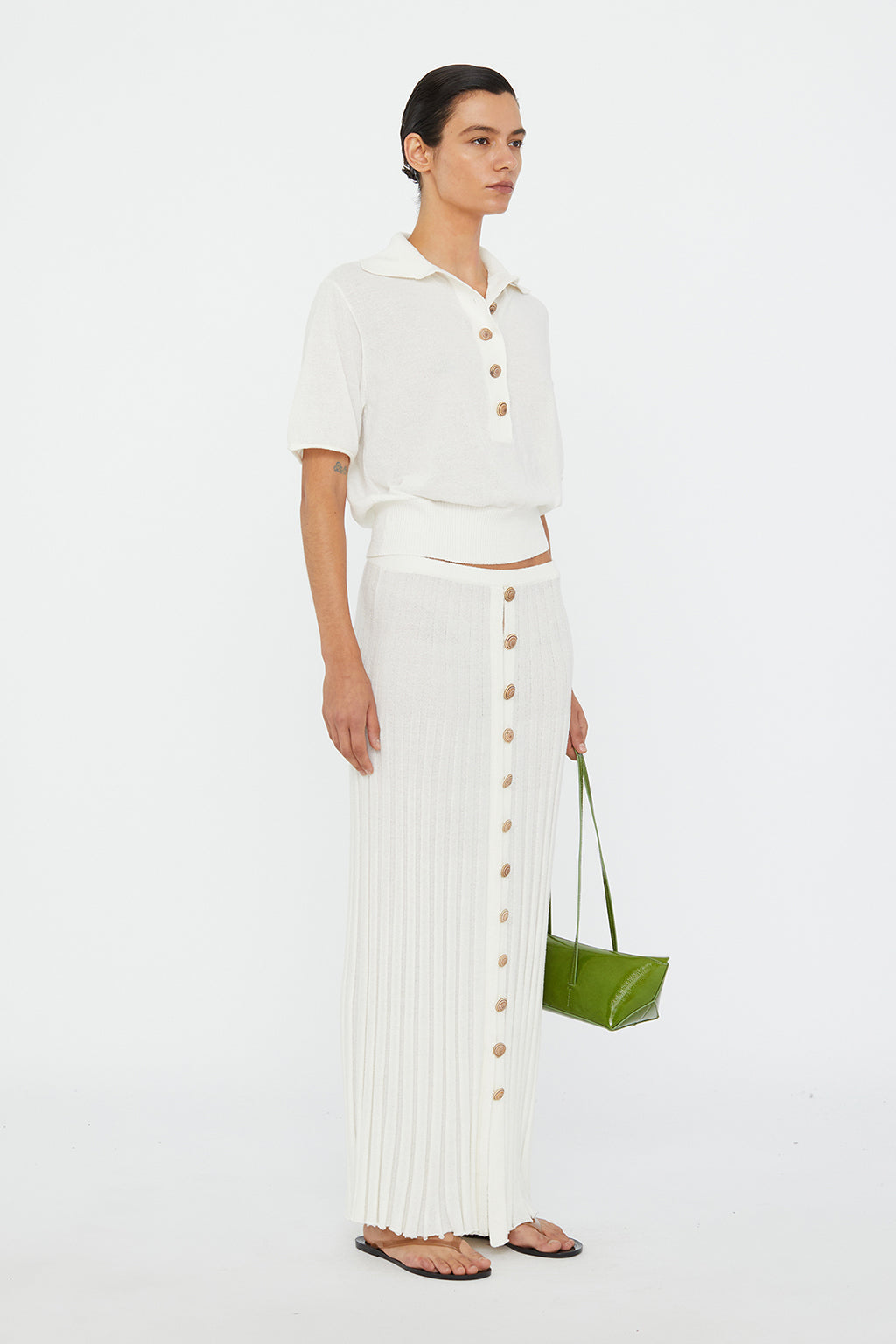 SUNDIAL SHELL SUNRAY KNIT SKIRT